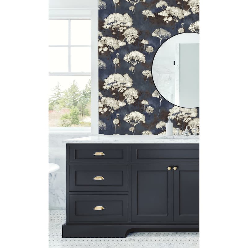 Seabrook Designs Templa Watercolor Dandelions Unpasted Wallpaper