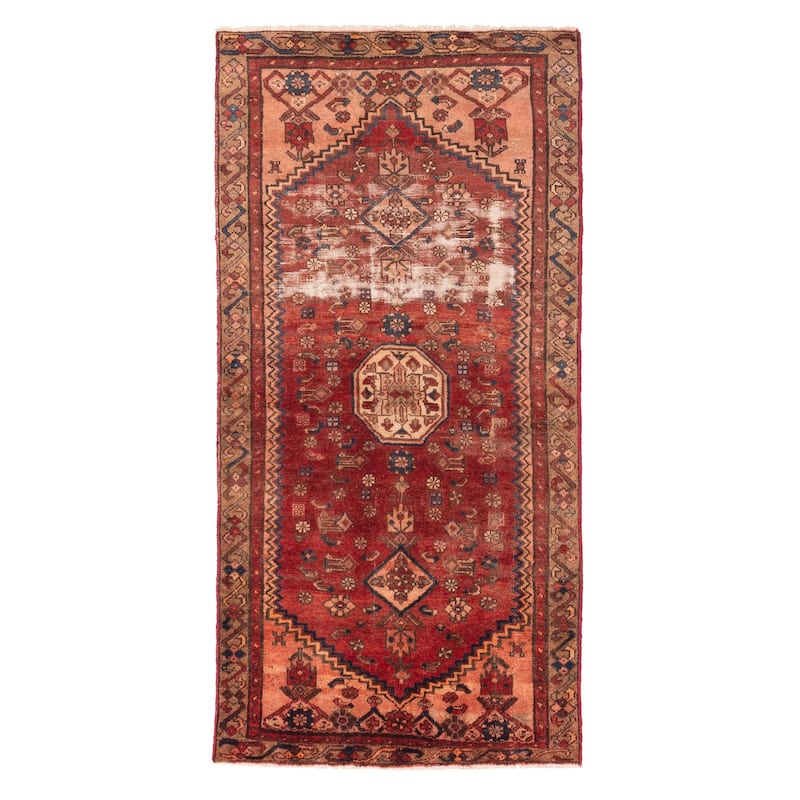 ECARPETGALLERY Hand-knotted Antalya Vintage Red Wool Rug - 3'4 x 6'9