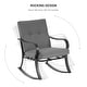 preview thumbnail 27 of 30, Bonosuki 3-piece Rocking Chair Patio Bistro Set with Side Table