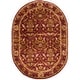 preview thumbnail 60 of 99, SAFAVIEH Handmade Antiquity Manda Traditional Oriental Wool Rug 4'6" x 6'6" Oval - Wine/Gold - Oval