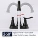 preview thumbnail 14 of 27, 4 Inch Centerset Bathroom Sink Faucet Dual Handle Bathroom Faucet with 360°Swivel Spout Vanity Tap with Pop Up Drain