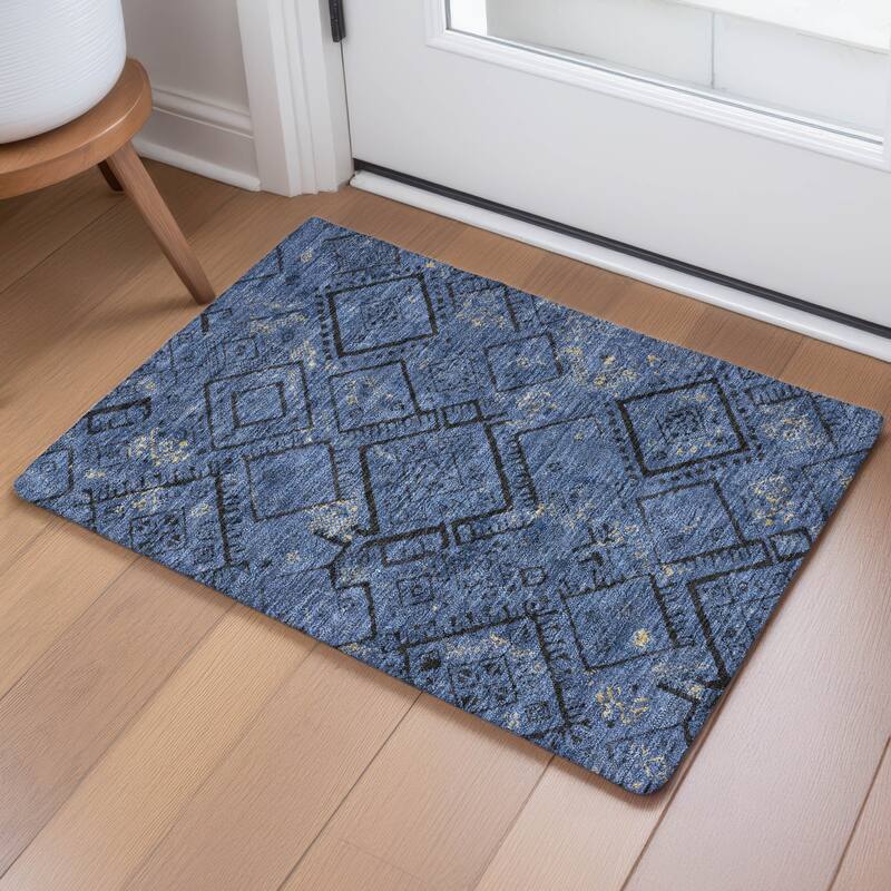Machine Washable Indoor/ Outdoor Global Andes Chantille Rug