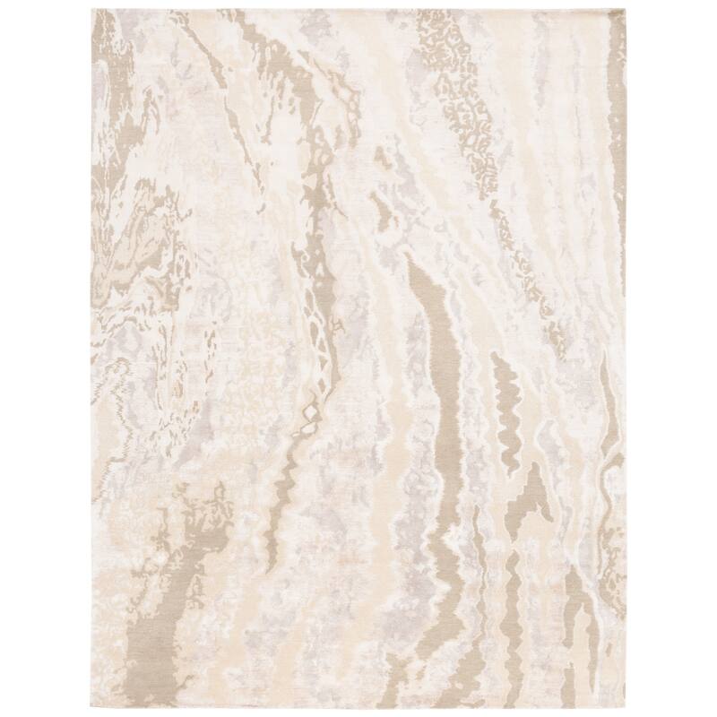 SAFAVIEH Hand-Knotted Centennial Muhiba Modern Abstract Silk & Wool