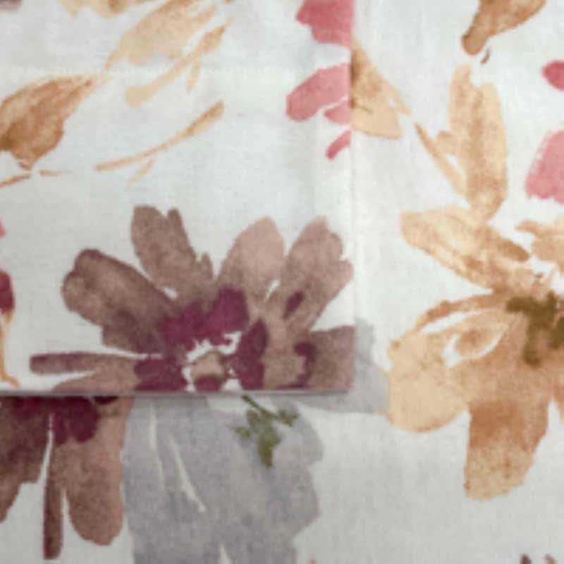 Avanti Linens Wildflowers Flannel Queen Sheet Set
