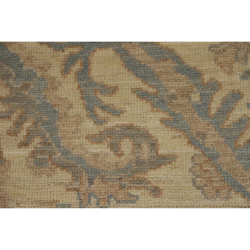 Hand Knotted Oriental 100% Wool Carpet Transitional All-Over Greys & Charcoal Oushak Area Rug - 12' 1'' X 9' 3''