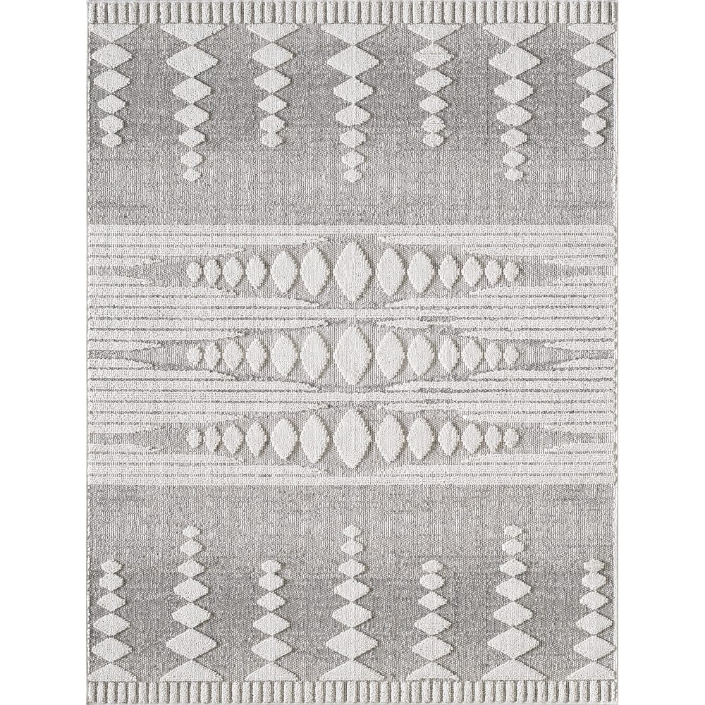 Domani Bella Modern Scandinavia Textured Indoor / Outdoor Area Rug