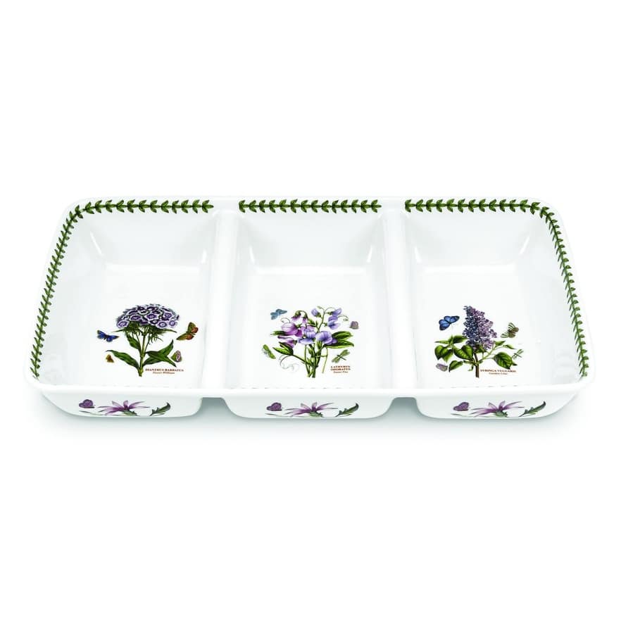 Portmeirion Botanic Garden 3-Section Server - 17" x 9.5"