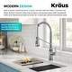preview thumbnail 5 of 49, KRAUS Allyn Commercial 2-Function 1-Handle Pull Down Kitchen Faucet