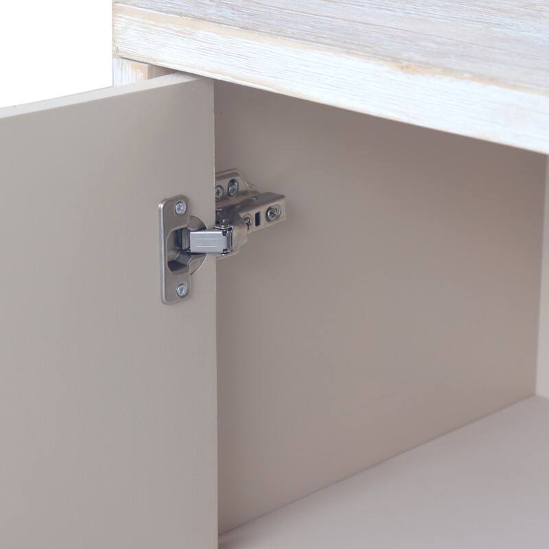 Farmhouse Style Storage Cabient with Doors and Shelves,Sideboard Cabinet with Adjustable Shelves