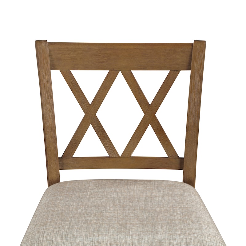 Brookline Wooden Linen Swivel Dining Room Barstool