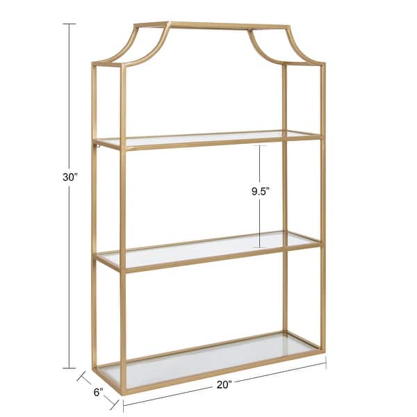 dimension image slide 2 of 8, Kate and Laurel Ciel 4-tier Wall Shelf