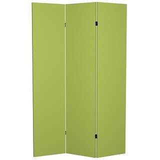 6 ft. Tall Double Sided Olive Canvas Room Divider - Bed Bath & Beyond ...