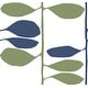 preview thumbnail 1 of 5, York Wallcoverings Sculpted Vines Alpine and Ultramarine Wallpaper