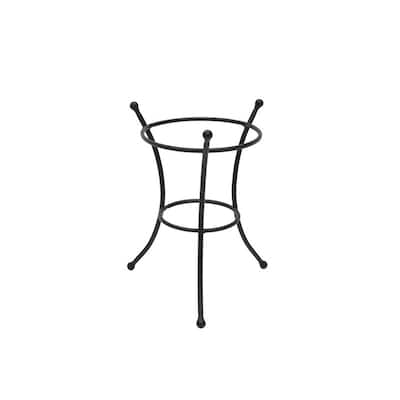 Achla Designs Multi-Use Stand for Planter, Birdbath, Ball, 11.25 Inch Tall, Black Powder Coat Finish