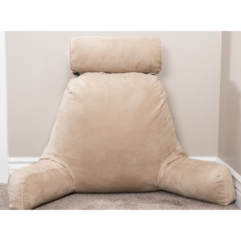 Husband Bedrest Micro-Suede Reading Pillow