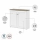 preview thumbnail 11 of 30, Fairview Storage Cabinet with Doors and Shelves by Bush Furniture - 31.73"L x 12.76"W x 30.71"H