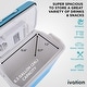 preview thumbnail 4 of 4, Ivation Electric Cooler & Warmer, 24L Portable Thermoelectric 12 Volt Cooler with Handle - Aqua Blue