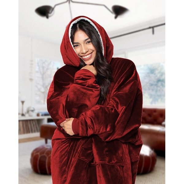 Hooded blanket robe store