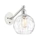 Option Clear Water Glass / White and Polished Chrome