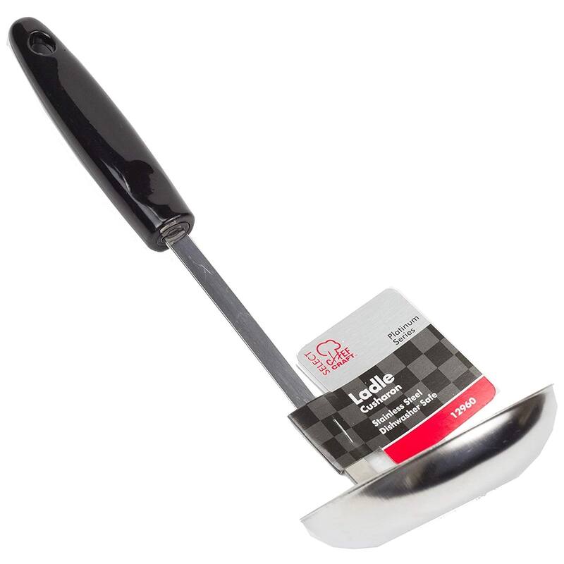 Chef Craft 12" Select Stainless Steel Serving / Soup Ladle