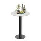 preview thumbnail 5 of 17, Tall Round Bistro Pub Table Sintered Stone Top BarTable
