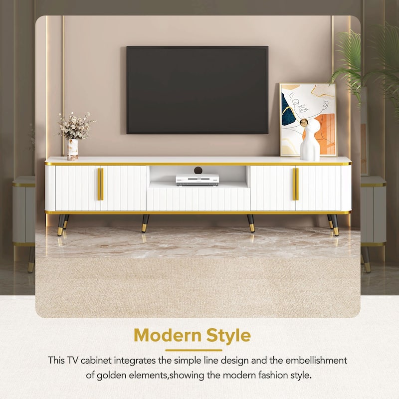 Luxury Minimalist TV Stand for TVs Up to 85"