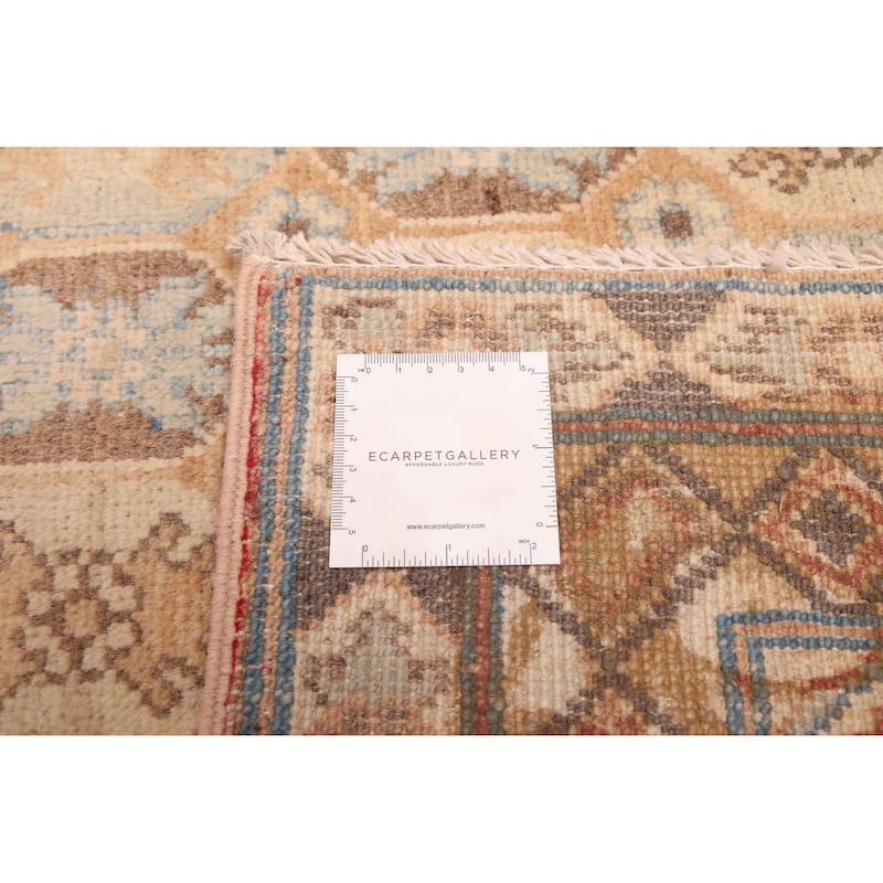 ECARPETGALLERY Hand-knotted Finest Ghazni Brown Wool Rug - 9'0 x 12'4