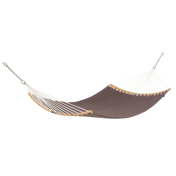 slide 2 of 18, Classic Accessories Ravenna ConnectCurve Quilted Double Hammock, 81"L x 55"W Dark Taupe