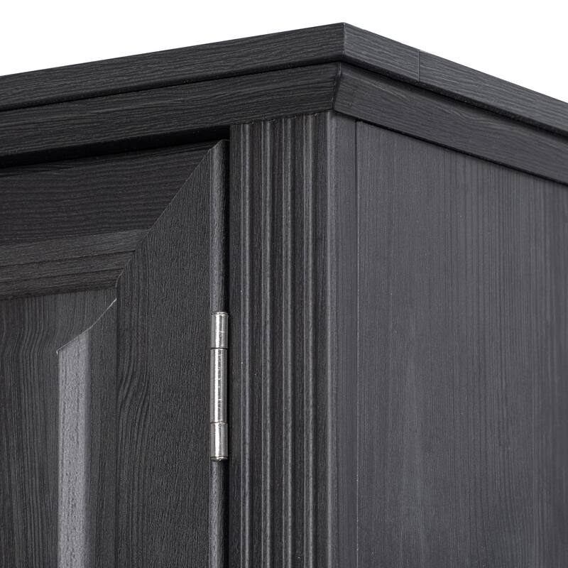 Kitchen Pantry Cabinet with 3 Pull Out Trays, Freestanding Buffet Cabinet with Adjustable Shelves, 2 Door Organizers & 2 Drawers