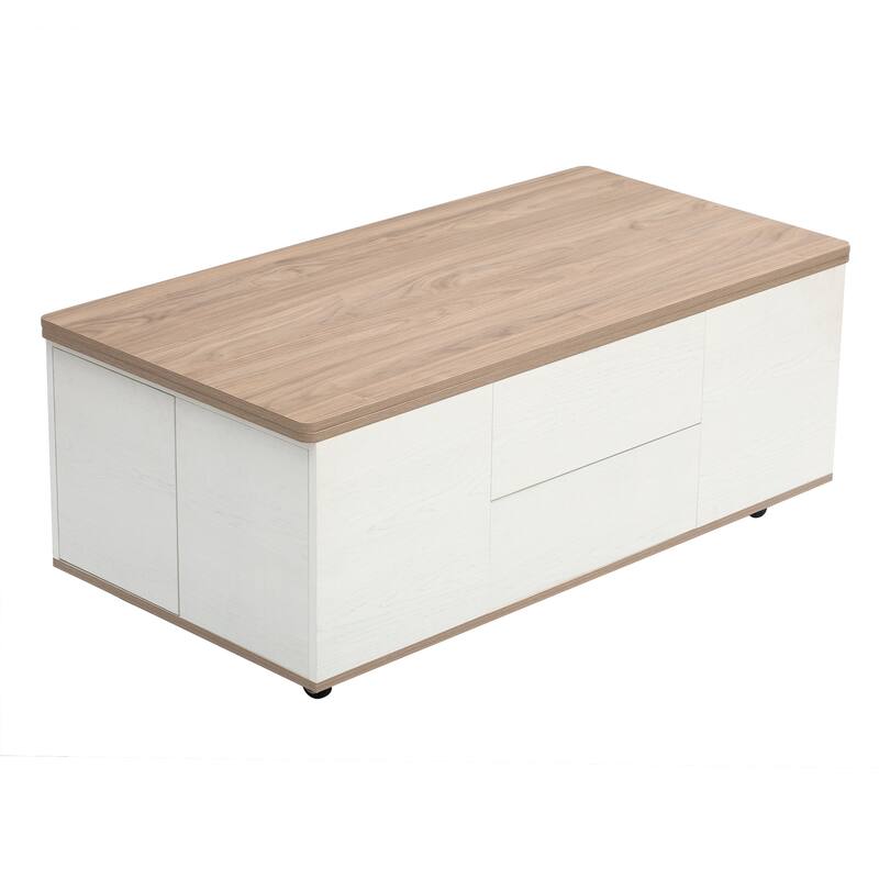 Modern Lift Top Coffee Table Multi Functional Table with 3 Drawers