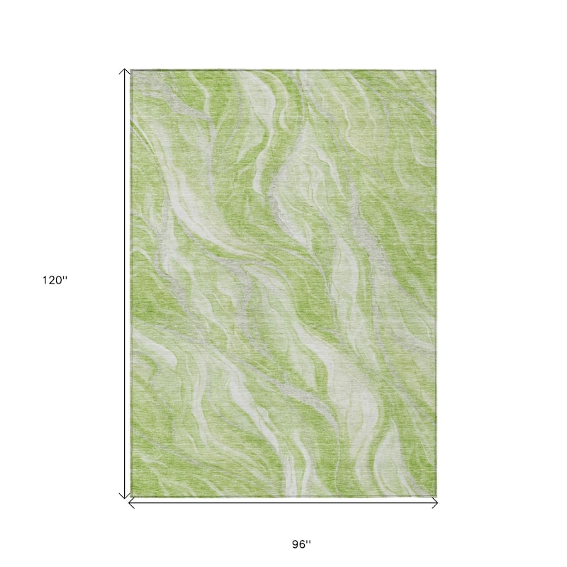 HomeRoots Abstract Transitional Rectangle Outdoor Rug