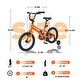 preview thumbnail 13 of 18, 16 Inch Road City Bike For Toddlers Kids, Steel Frame Road Bike With Training Wheels, Lightweight Kids City Bike