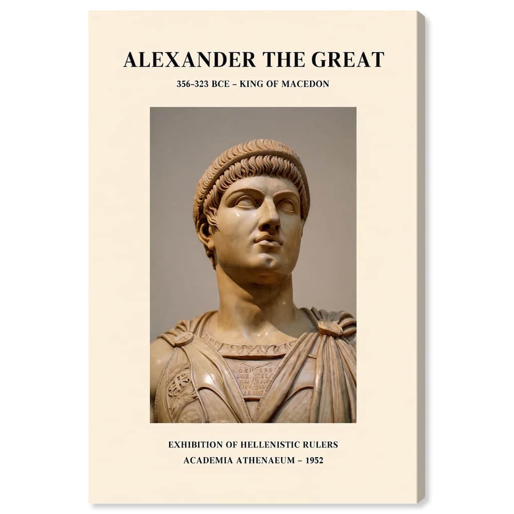 Alexander the Great Canvas by Art Remedy, Gallery Wrapped