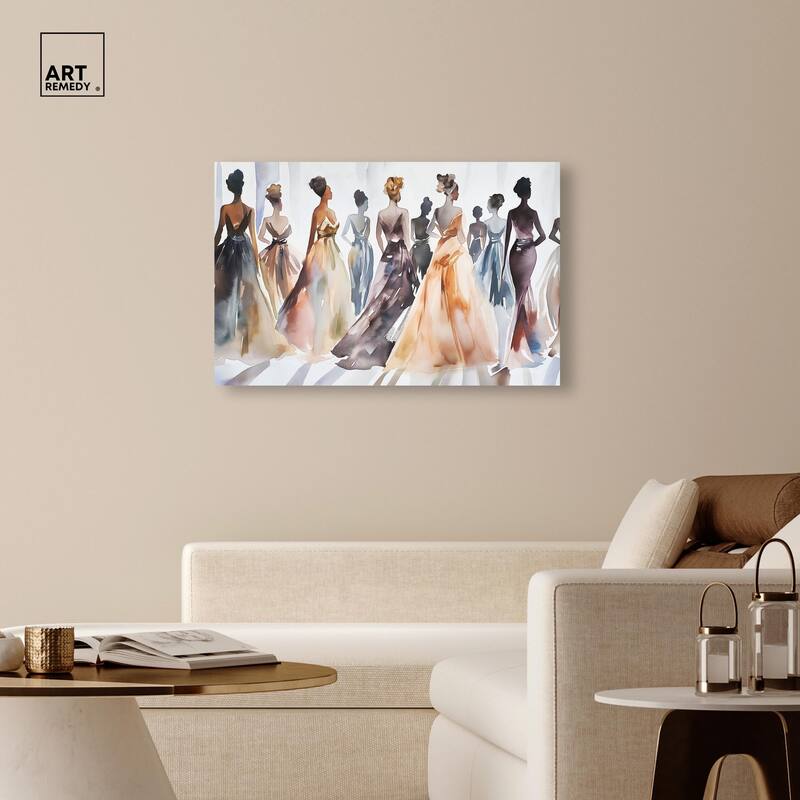 Model Lineup Canvas by Art Remedy, Gallery Wrapped