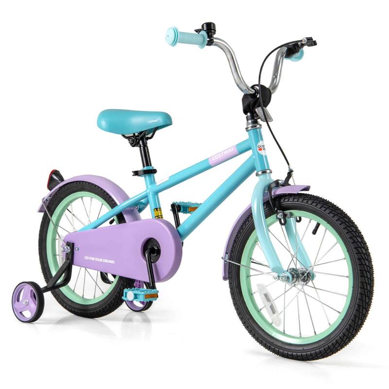 12/14/16/18 InchKids Bike Toddler Bikes w/Training Wheels - Turquoise - 16-inch