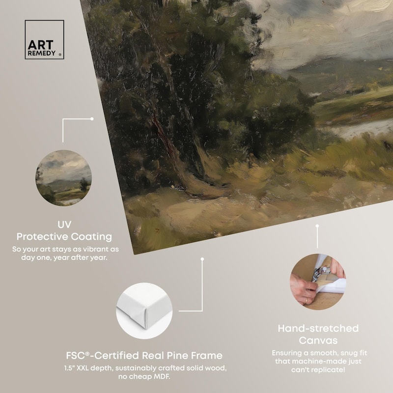 River's Path Canvas by Art Remedy, Gallery Wrapped