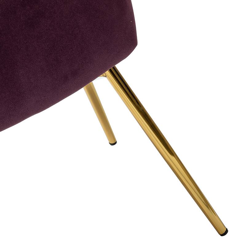 Barbara Contemporary Upholstered Side Chair with Small Base Set of 2 by HULALA HOME