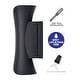 preview thumbnail 8 of 6, Black and White H11.8" 2-light LED Outdoor Sconce