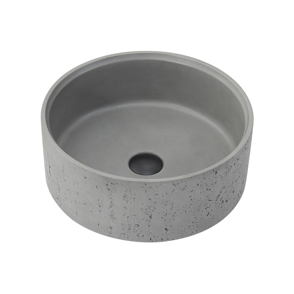 Miseno MBS-9260 Almonte 15-3/8" Circular Concrete Vessel Bathroom Sink