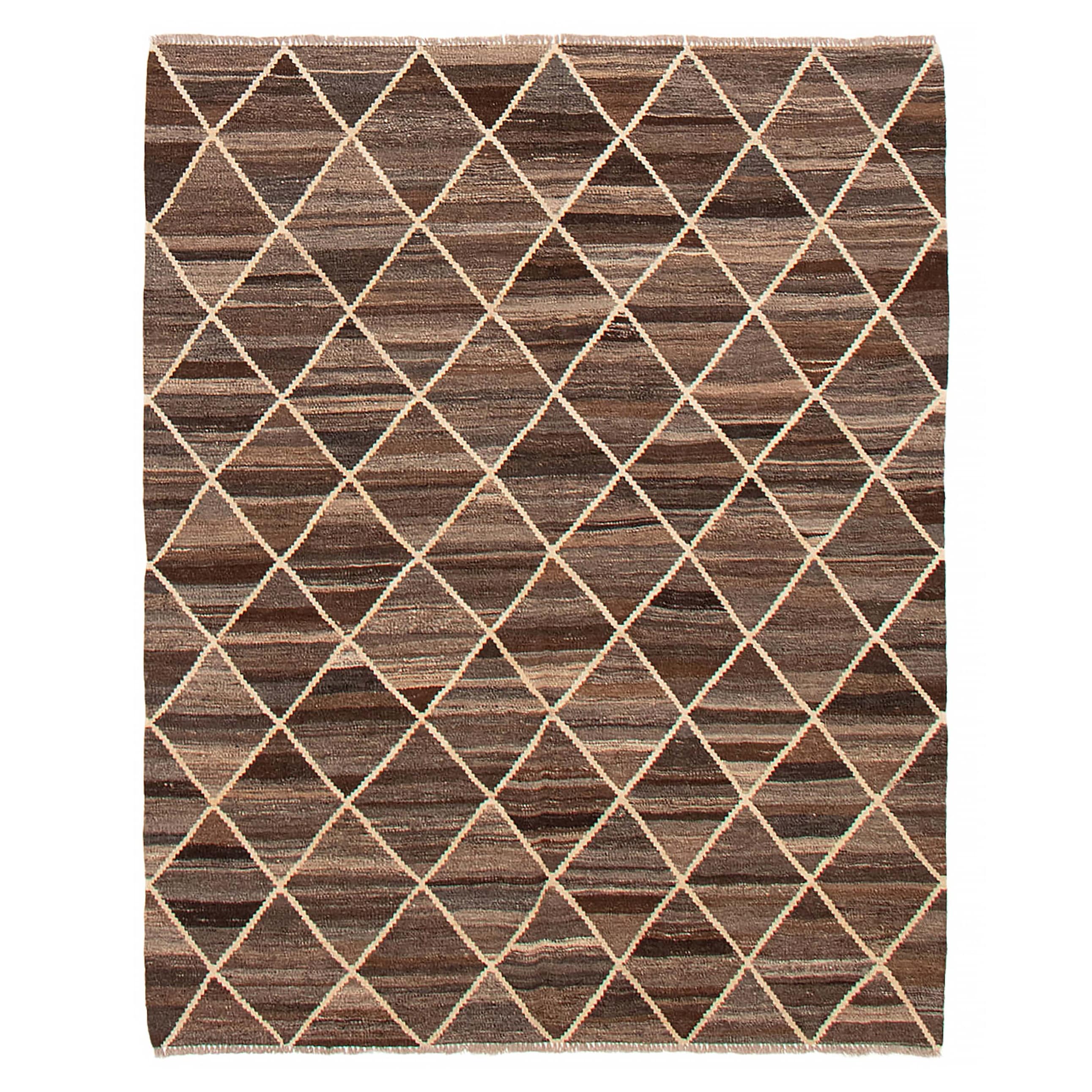 Sivas Brown Kilim 5'1" x 6'6" - 5'1 x 6'6