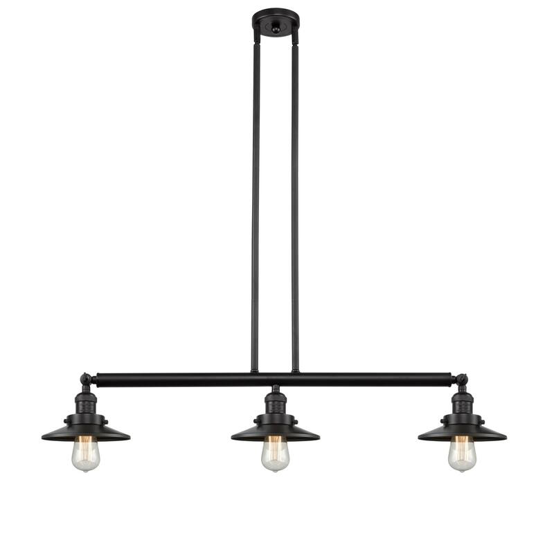 Innovations Lighting Railroad 3 Light 41" Wide Linear Chandelier