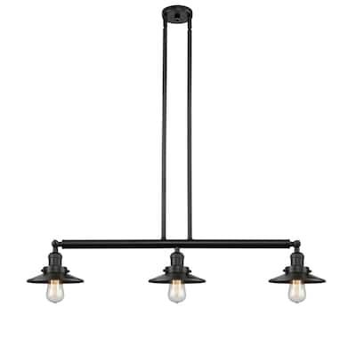 Innovations Lighting Railroad 3 Light 41" Wide Linear Chandelier