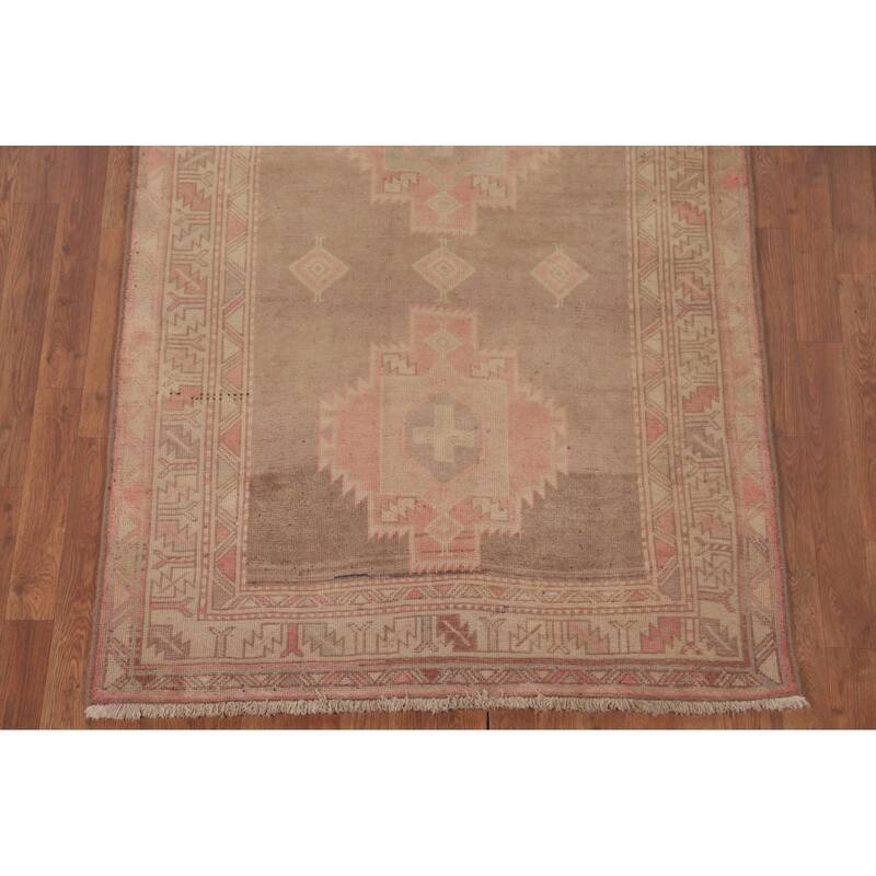 Ardebil Persian Runner Rug Wool Carpet - 4'0"x 10'7"