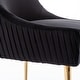 SEYNAR Modern Glam Boucle Pleated Velvet Dining Chair or Vanity Chair ...