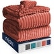 preview thumbnail 26 of 34, Nestl Cut Plush Fleece Throw Blanket - Lightweight Super Soft Fuzzy Luxury Bed Blanket for Bed 50 x 60 - Misty Rose