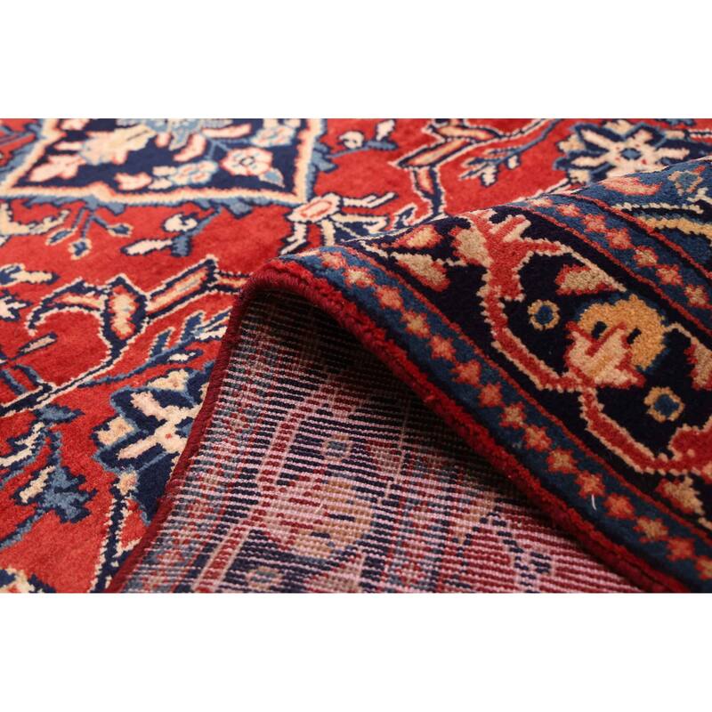 ECARPETGALLERY Hand-knotted Andelz Red Wool Rug - 3'5 x 10'1