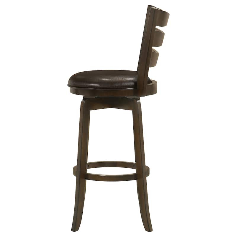 Murphy Wood Ladder Back Swivel Bar Chair