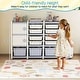 preview thumbnail 7 of 10, Costway Kids Toy Storage Organizer with 2 Cabinets & 11 Removable Bins - See Details