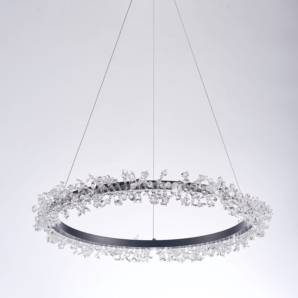 Pasargad Home Claire Metal & Crystal Chandelier
