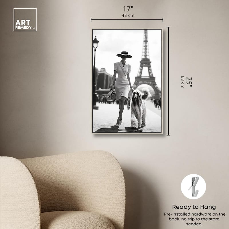 Fashionable Locks Noir Canvas by Art Remedy